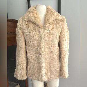 Gorgeous 💯 Rabbit Fur Jacket Coat Size Small